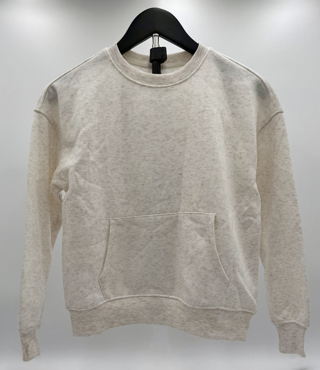 90 Degree by Reflex Babyfleece Run Around Pullover Sweatshirt Girls Large Beige Polyester - Image 6