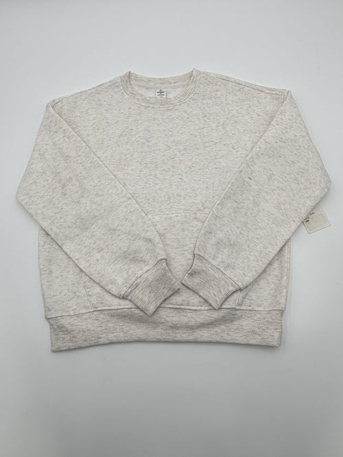 90 Degree by Reflex Babyfleece Run Around Pullover Sweatshirt Girls Large Beige Polyester - Image 1