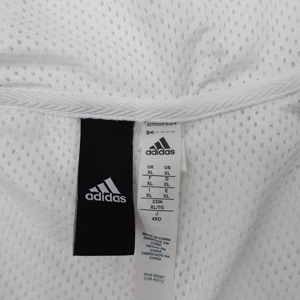 Adidas Colorblock Hooded Jacket Polyester Full Zip Windbreaker - Image 5