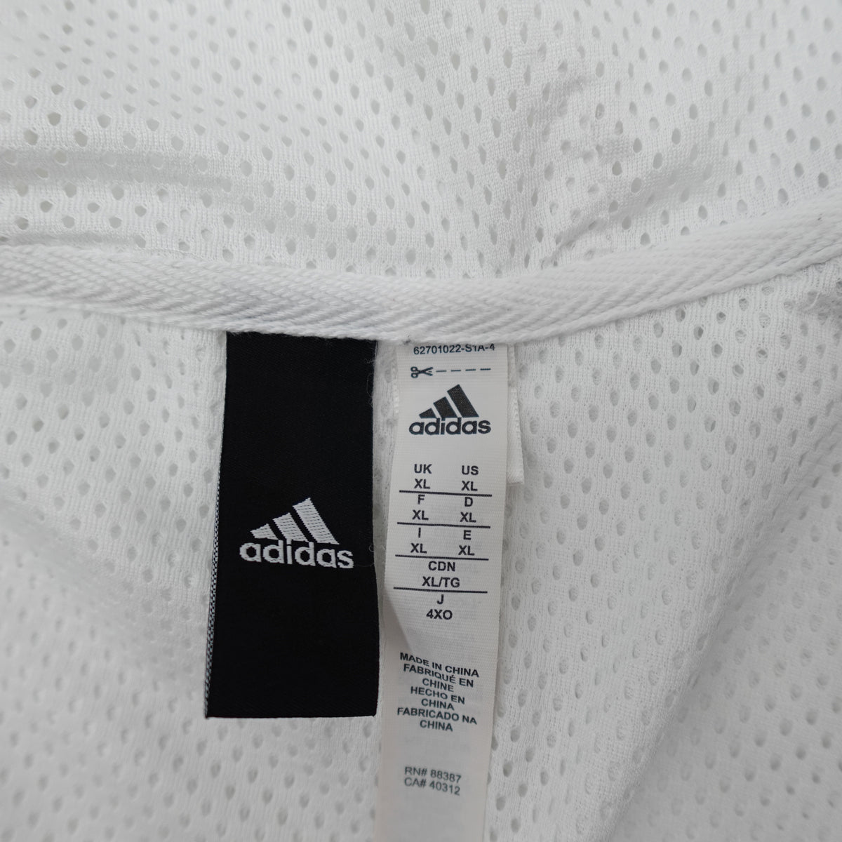 Adidas Colorblock Hooded Jacket Polyester Full Zip Windbreaker - Image 5