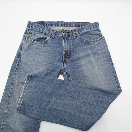 Levi's 501 Jeans Size 32 Waist Light Blue Cotton Denim Good Condition - Image 1