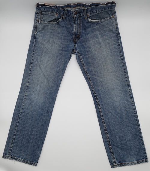 Levi's 501 Jeans Size 32 Waist Light Blue Cotton Denim Good Condition - Image 2