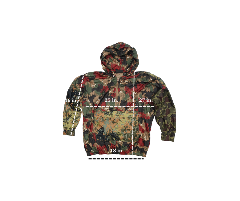 Adidas Pharrell Williams Medium Multicolor Camo Polyester Windbreaker Jacket - Image 10